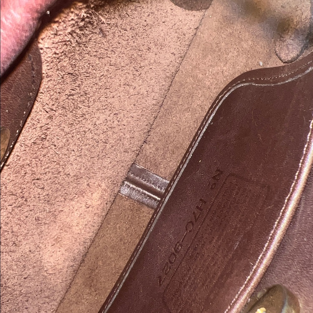 Vintage Coach Mahogany Mini Ergo Leather Handbag - Picture 9 of 10